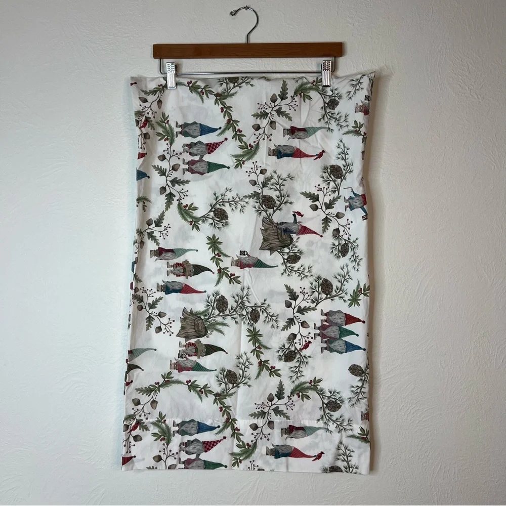 Pottery Barn Forest Gnomes Standard Pillow Case Organic Cotton